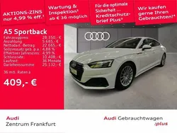 Ibisweiß Gebraucht 2021 Audi A5 Sportback Basis Limousine | 27.850 € (Fairer Preis)