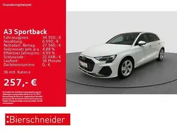 Weiß Gebraucht 2024 Audi A3 Sportback S-Line Limousine | 34.950 € (Superpreis)
