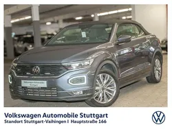 Rauchgrau metallic schwarz Gebraucht 2021 VW T-Roc Cabriolet R-line Cabrio | 27.830 € (Fairer Preis)