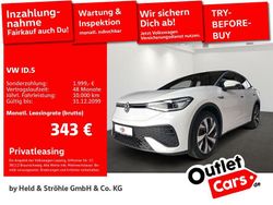 Gletscherweiß metallic schwarz Gebraucht 2024 VW ID.5 Pro SUV | 35.920 € (Guter Preis)