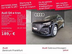 Mythosschwarz metallic Gebraucht 2022 Audi Q4 e-tron Basis SUV | 23.450 € (Guter Preis)