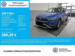 Ravennablau metallic/deep blac Gebraucht 2022 VW T-Roc Life SUV | 22.790 € (Fairer Preis)