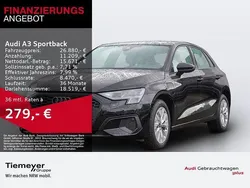 Brillantschwarz Gebraucht 2022 Audi A3 Sportback e-tron Basis Limousine | 26.880 € (Fairer Preis)