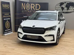 Moonweiss metallic (metallic) Gebraucht 2022 Skoda Enyaq iV SUV | 29.899 € (Etwas zu teuer)