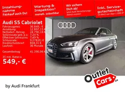 Daytonagrau perleffekt Gebraucht 2017 Audi S5 Cabriolet Ambiente Cabrio | 36.848 € (Superpreis)