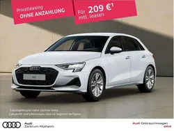 Weiß Gebraucht 2024 Audi A3 Sportback Advanced Limousine | 27.570 € (Guter Preis)
