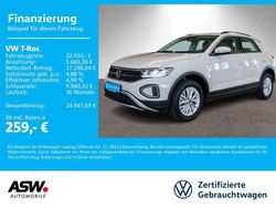 Ascotgrau Gebraucht 2022 VW T-Roc Life SUV | 22.930 € (Fairer Preis)