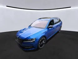 Raceblau metallic Gebraucht 2021 Skoda Superb SportLine | 26.750 € (Guter Preis)