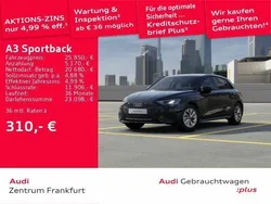 Schwarz Gebraucht 2023 Audi A3 Sportback e-tron Limousine | 25.850 € (Fairer Preis)