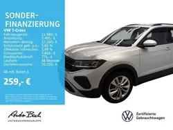 Silber (reflexsilber metallic) Gebraucht 2024 VW T-Cross Life SUV | 21.980 € (Fairer Preis)