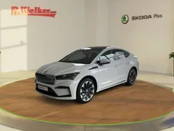 Moonweiss metallic Gebraucht 2023 Skoda Enyaq iV ecoSuite SUV | 44.000 € (Teuer)