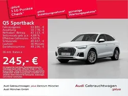 Gletscherweiß metallic Gebraucht 2024 Audi Q5 Sportback Ambiente SUV | 53.891 € (Etwas zu teuer)