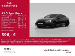 Mythosschwarz metallic Gebraucht 2024 Audi RS5 Sportback Ambiente Limousine | 77.570 € (Fairer Preis)