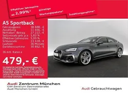 Daytonagrau perleffekt Gebraucht 2023 Audi A5 Sportback S-Line Limousine | 38.888 € (Guter Preis)
