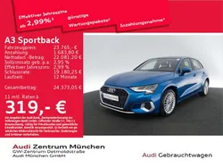 Atollblau metallic Gebraucht 2022 Audi A3 e-tron Advanced Kleinwagen | 23.765 € (Fairer Preis)