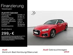 Tangorot metallic/verdeck schw Gebraucht 2022 Audi A5 Cabriolet S-Line Cabrio | 41.890 € (Fairer Preis)