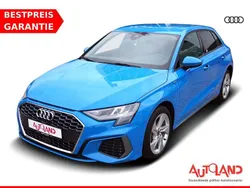 Blau Gebraucht 2022 Audi A3 Sportback e-tron S-Line Limousine | 28.950 € (Fairer Preis)