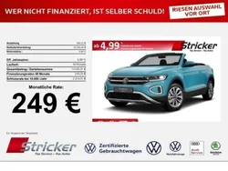 Blau Neu 2025 VW T-Roc Cabriolet Style Cabrio | 29.890 € (Superpreis)
