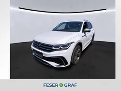 Pure white Gebraucht 2022 VW Tiguan Allspace R-line SUV | 36.950 € (Fairer Preis)