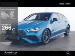Blaulack hyperblau (metallic) Gebraucht 2024 Mercedes CLA200 Shooting Brake AMG Kombi | 33.820 € (Fairer Preis)