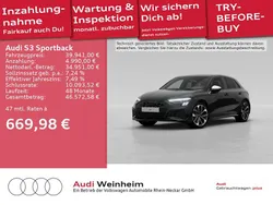 Mythosschwarz metallic Gebraucht 2023 Audi S3 Ambiente Limousine | 39.941 € (Guter Preis)