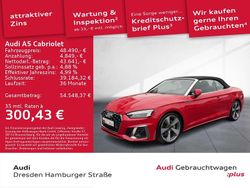 Rot Gebraucht 2024 Audi A5 Cabriolet S-Line Cabrio | 48.490 € (Fairer Preis)