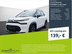 Weiss banquise Gebraucht 2023 Citroën C3 Aircross PureTech SUV | 14.880 € (Guter Preis)