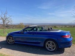 Blau Gebraucht 2022 Mercedes C200 AMG line Cabrio | 38.600 € (Fairer Preis)