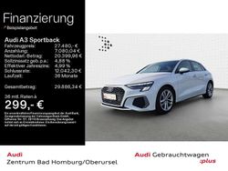 2y gletscherweiß metallic Gebraucht 2021 Audi A3 S-Line Limousine | 27.480 € (Fairer Preis)