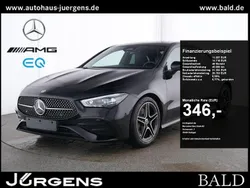 Schwarz night black Gebraucht 2024 Mercedes CLA200 AMG Coupé | 36.790 € (Fairer Preis)