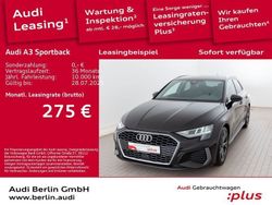 Mythosschwarz metallic Gebraucht 2024 Audi A3 S-Line Limousine | 33.500 € (Teuer)