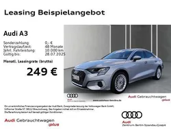 Silber Gebraucht 2024 Audi A3 Advanced Plus Limousine | 28.888 € (Guter Preis)
