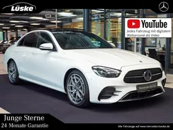 Polarweiß Gebraucht 2022 Mercedes E220 AMG line Limousine | 44.400 € (Etwas zu teuer)