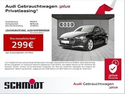 Mythosschwarz metallic Gebraucht 2024 Audi A3 Advanced Plus Limousine | 30.840 € (Guter Preis)