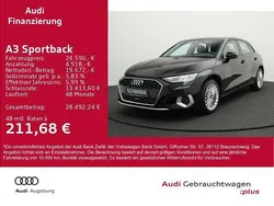 Schwarz Gebraucht 2023 Audi A3 Sportback Advanced Plus Limousine | 24.590 € (Guter Preis)
