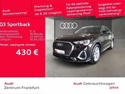 Mythosschwarz metallic Gebraucht 2024 Audi Q3 Sportback S-Line SUV | 38.949 € (Guter Preis)