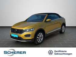 Kurkumagelb metallic schwarz Gebraucht 2021 VW T-Roc Cabriolet Style Cabrio | 24.490 € (Guter Preis)