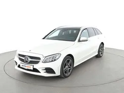 Weiß Gebraucht 2019 Mercedes C180 AMG line Kombi | 23.800 € (Fairer Preis)