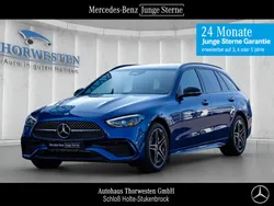 Lack spektralblau Gebraucht 2023 Mercedes C300e Advanced Kombi | 43.250 € (Fairer Preis)