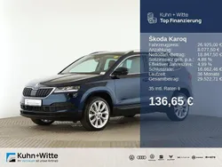 Lavablau metallic Gebraucht 2021 Skoda Karoq Style SUV | 26.925 € (Guter Preis)