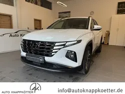 Atlas white / sol Gebraucht 2023 Hyundai Tucson Trend SUV | 29.980 € (Fairer Preis)