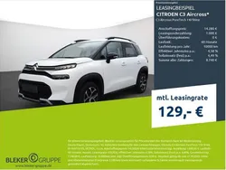 Lack weiss banquise/typ aussenverkleidung spiegel flach standard Gebraucht 2023 Citroën C3 Aircross PureTech SUV | 14.280 € (Guter Preis)