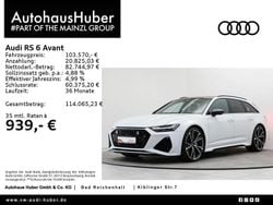 Gletscherweiß metallic Gebraucht 2024 Audi RS6 Ambiente Kombi | 103.570 € (Superpreis)