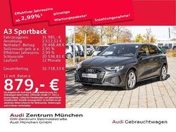 Grau Gebraucht 2022 Audi A3 Sportback e-tron S-Line Kleinwagen | 31.981 € (Etwas zu teuer)