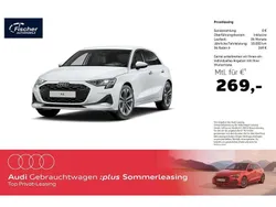 Weiß Gebraucht 2024 Audi A3 Sportback Advanced Limousine | 33.940 € (Fairer Preis)