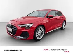 Progressivrot metallic Gebraucht 2024 Audi A3 Sportback S-Line Limousine | 32.990 € (Guter Preis)