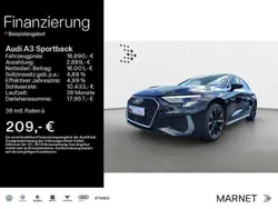 Mythosschwarz metallic Gebraucht 2021 Audi A3 S-Line Limousine | 18.890 € (Guter Preis)