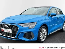 Blau Gebraucht 2021 Audi A3 Sportback e-tron S-Line Limousine | 21.430 € (Superpreis)
