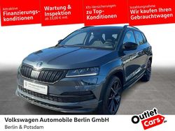 Grau Gebraucht 2021 Skoda Karoq SportLine SUV | 27.870 € (Superpreis)