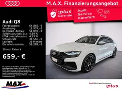Gletscherweiß (metallic) Gebraucht 2022 Audi Q8 S-Line SUV | 64.869 € (Teuer)